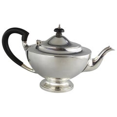 Vintage Solid Silver Tea Pot by Edward Barnard & Sons Ltd, 1945