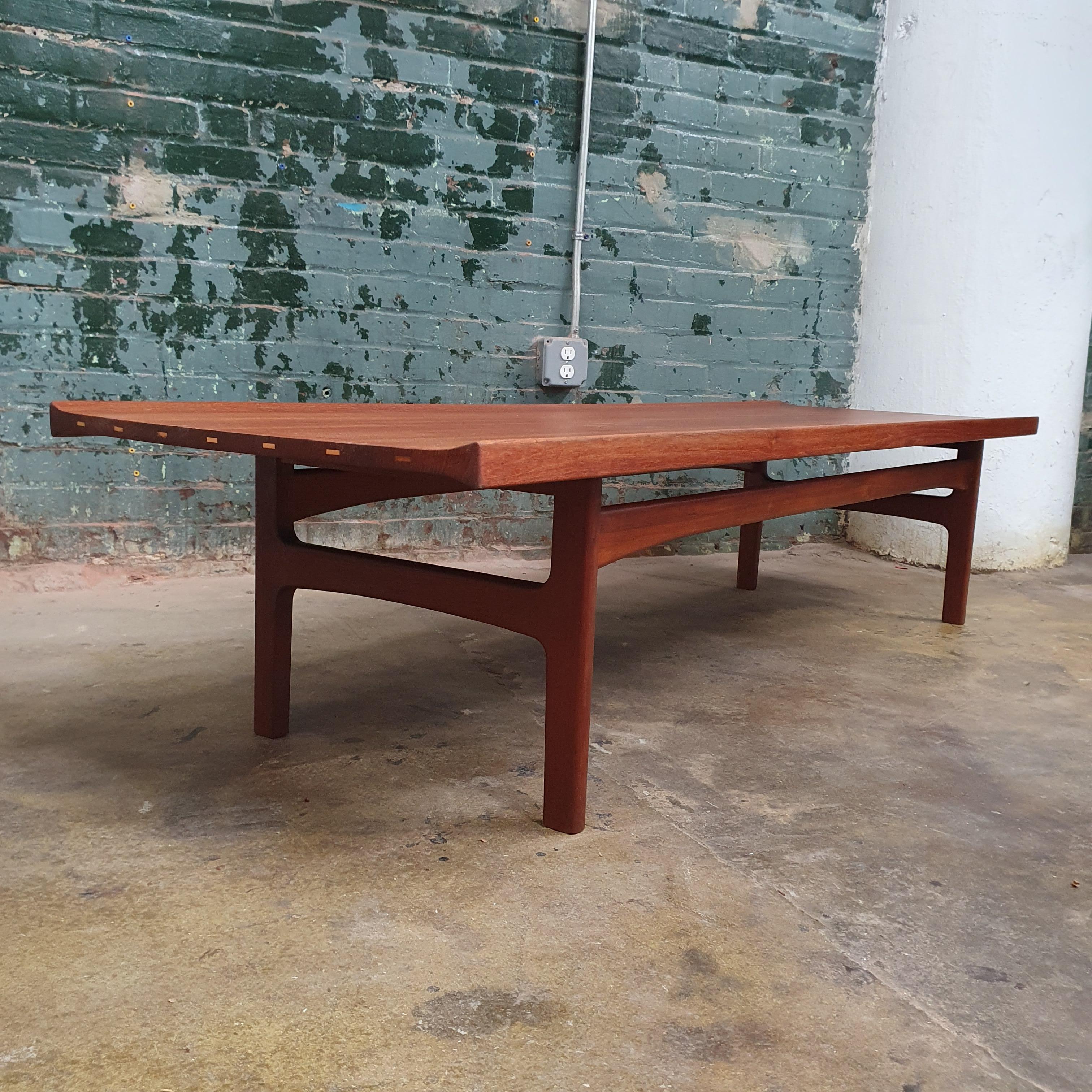 Mid-20th Century Vintage Solid teak coffee table by Tove and Edvard Kindt-Larsen for AB Seffle Mo For Sale