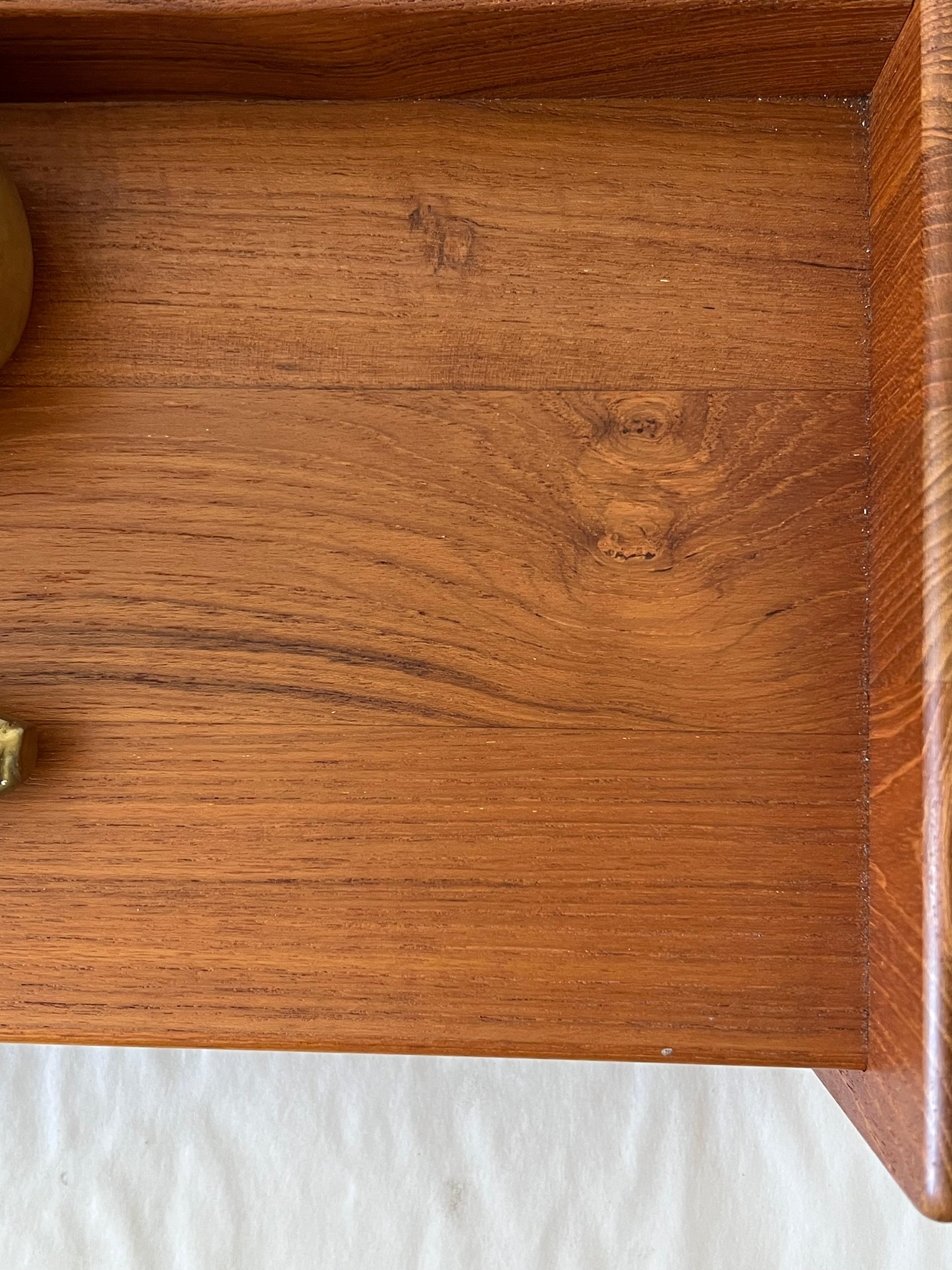 Vintage Solid Teak Danish Modern Letter Tray Desk Organizer Nordisk Andels 1960' 4