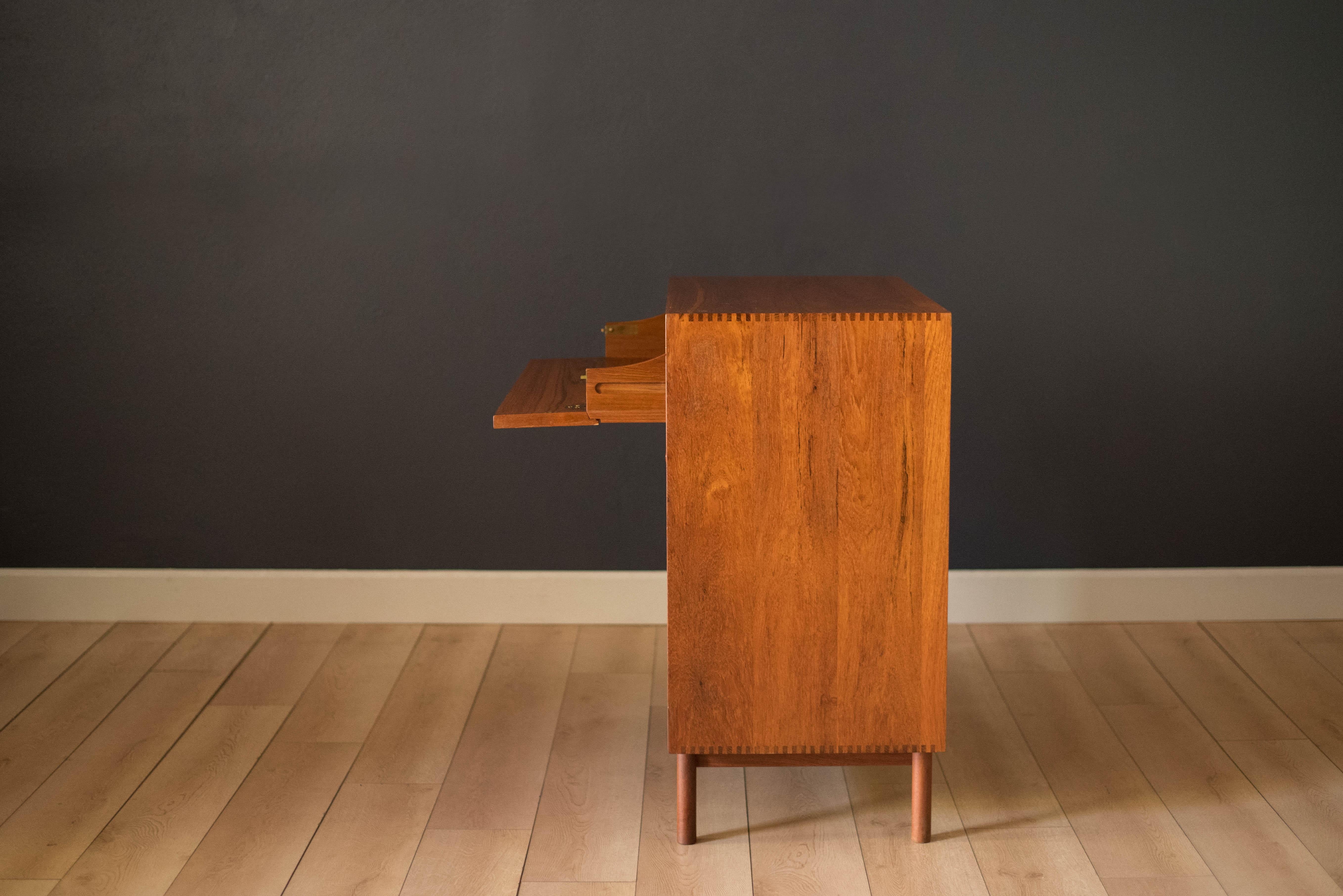 Danish Vintage Solid Teak Vanity Dresser Chest by Peter Hvidt & Orla Mølgaard-Nielsen