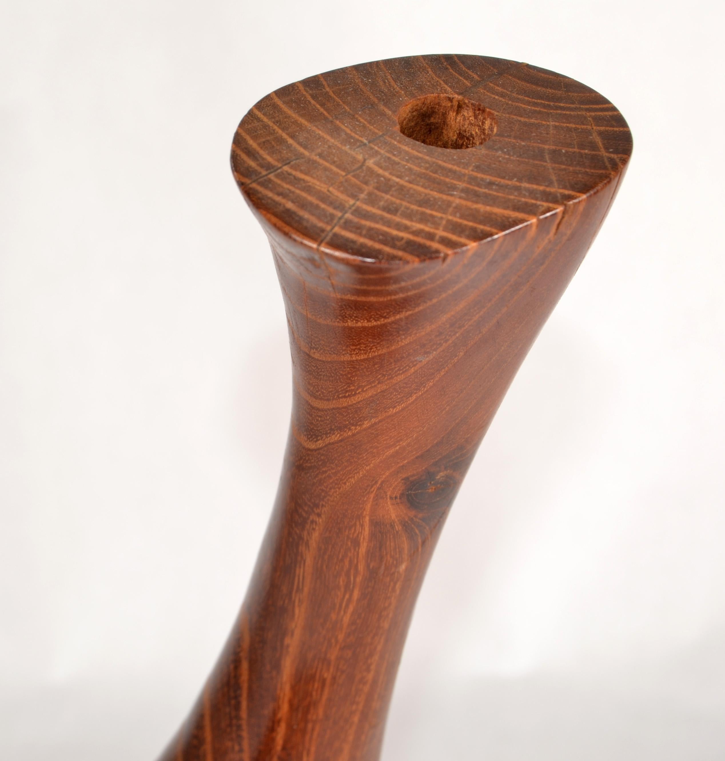 Vaso per orchidee d'epoca in legno massiccio di teak Movimento Art & Crafts moderno di metà secolo In condizioni buone in vendita a Miami, FL