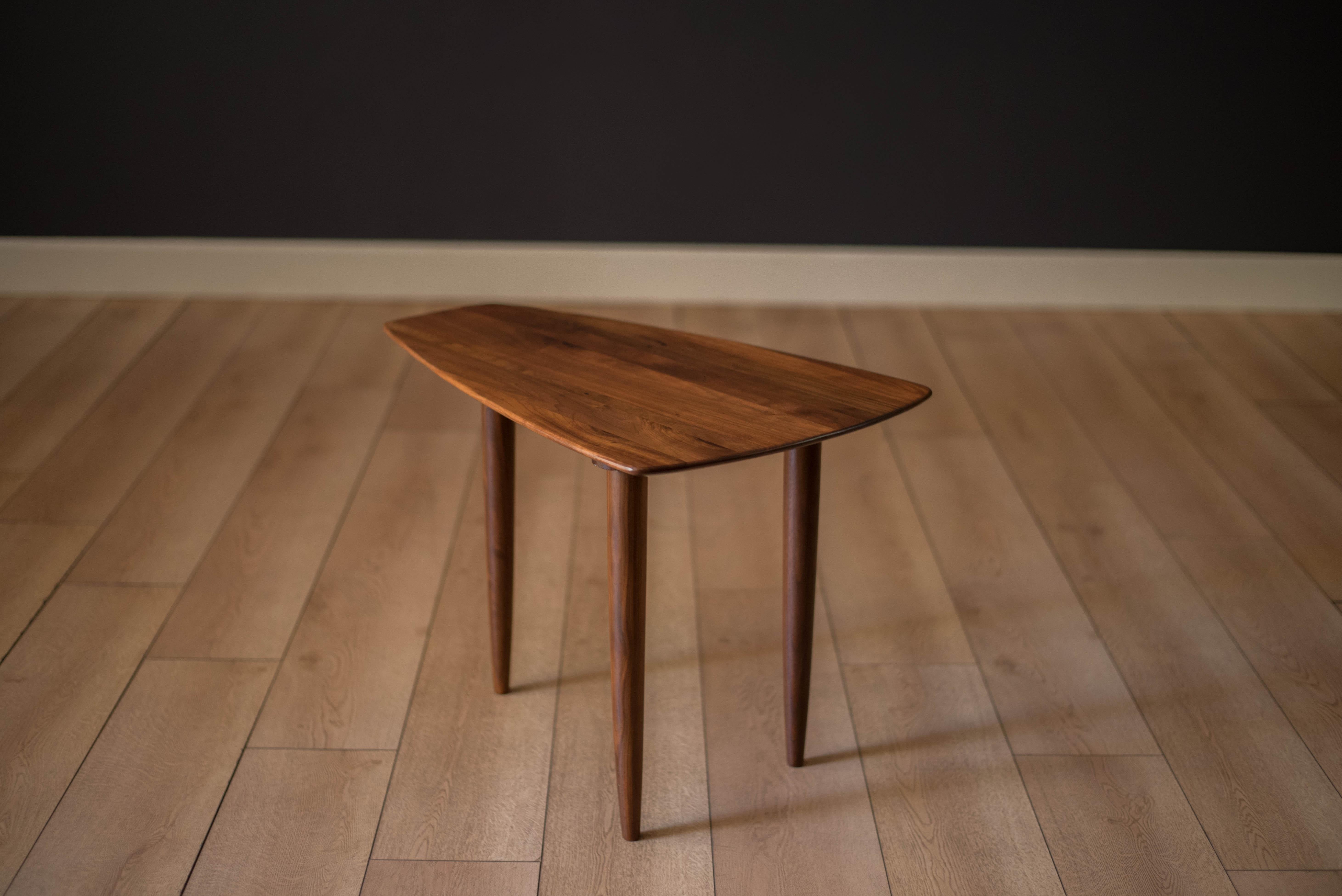 Mid-20th Century Vintage Solid Walnut Prelude Side Table by Ace-Hi 