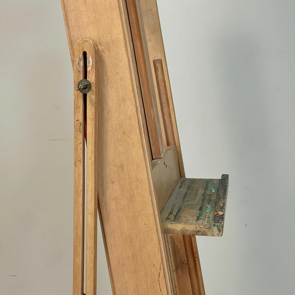 Vintage Solid Wood Artist's Studio Easel 7