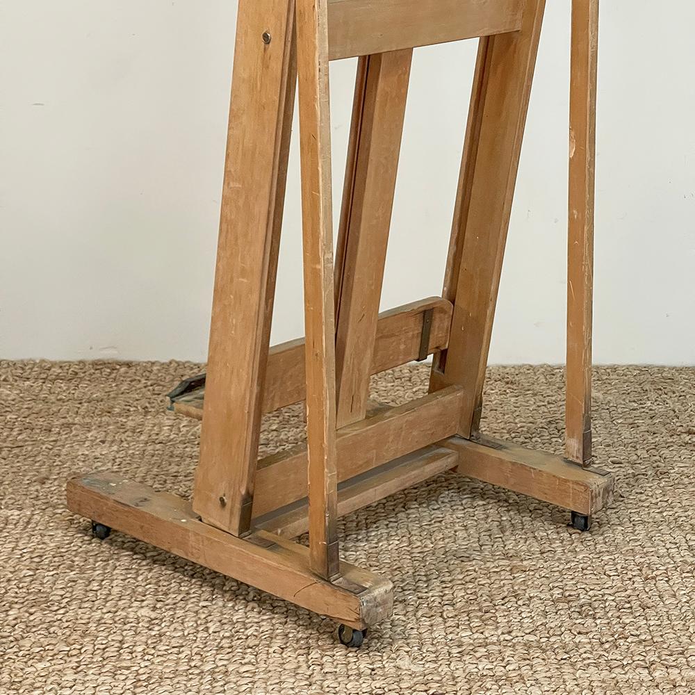 Vintage Solid Wood Artist's Studio Easel 8