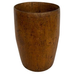 Vintage Solid Wood Carved Planter