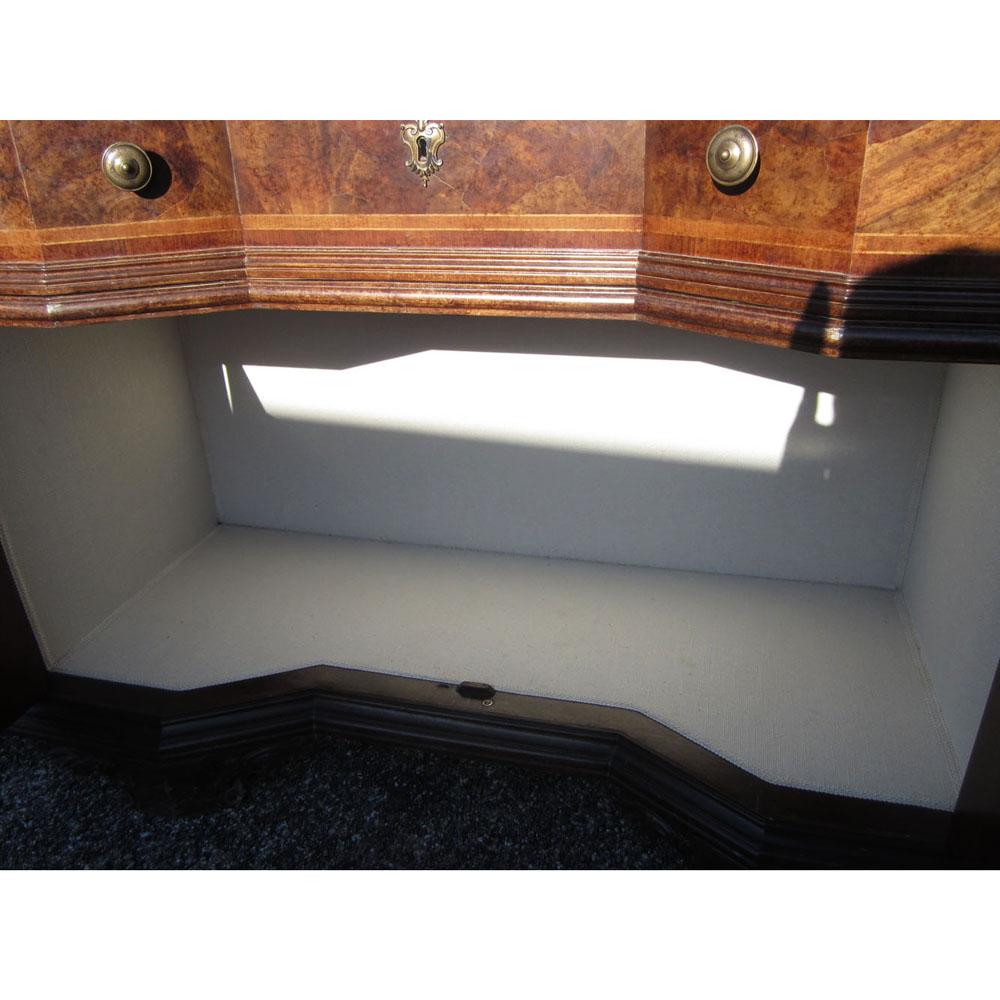 Vintage Solid Wood Italian Desk Secretary Credenza   For Sale 5