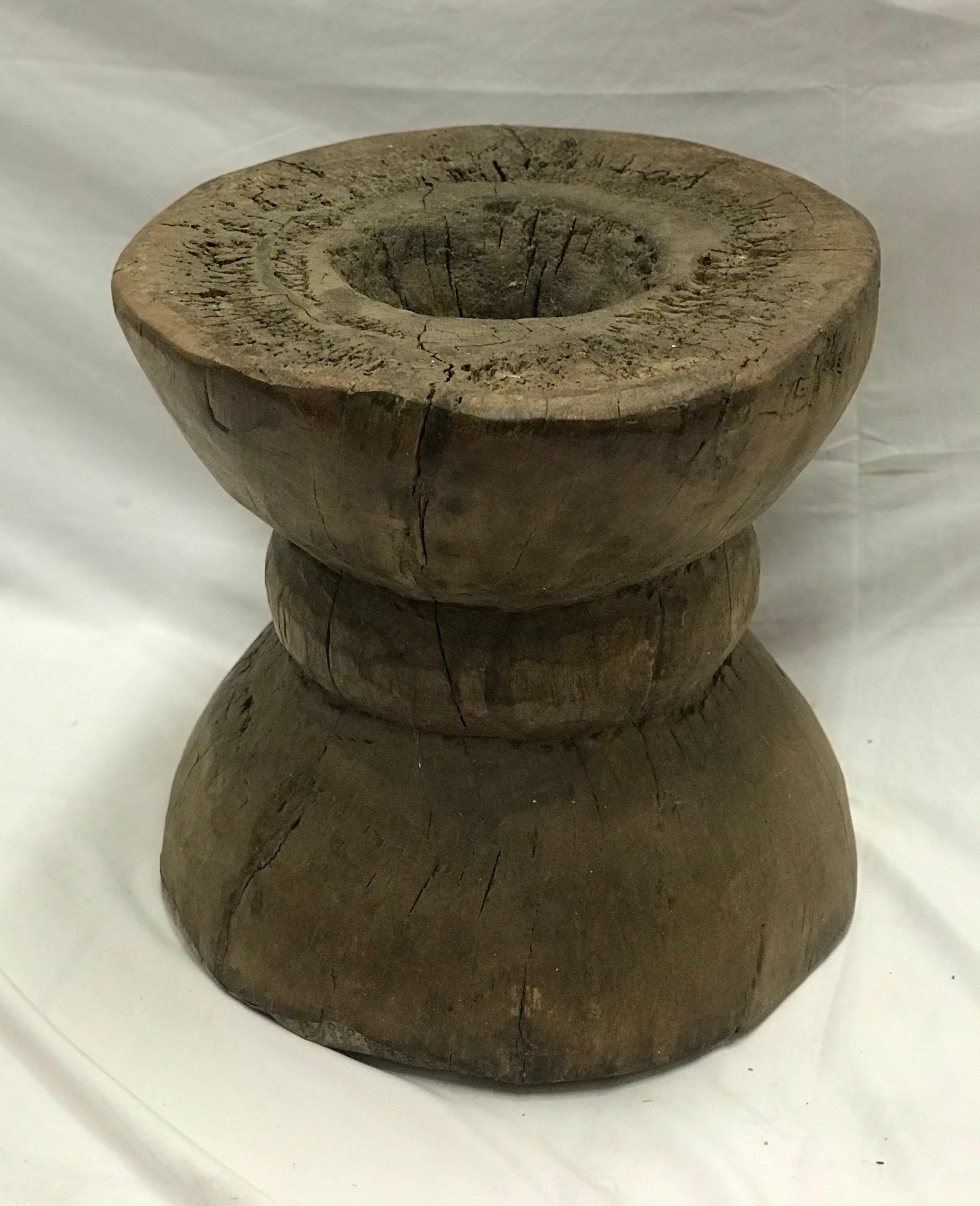 raw natural wood grinder