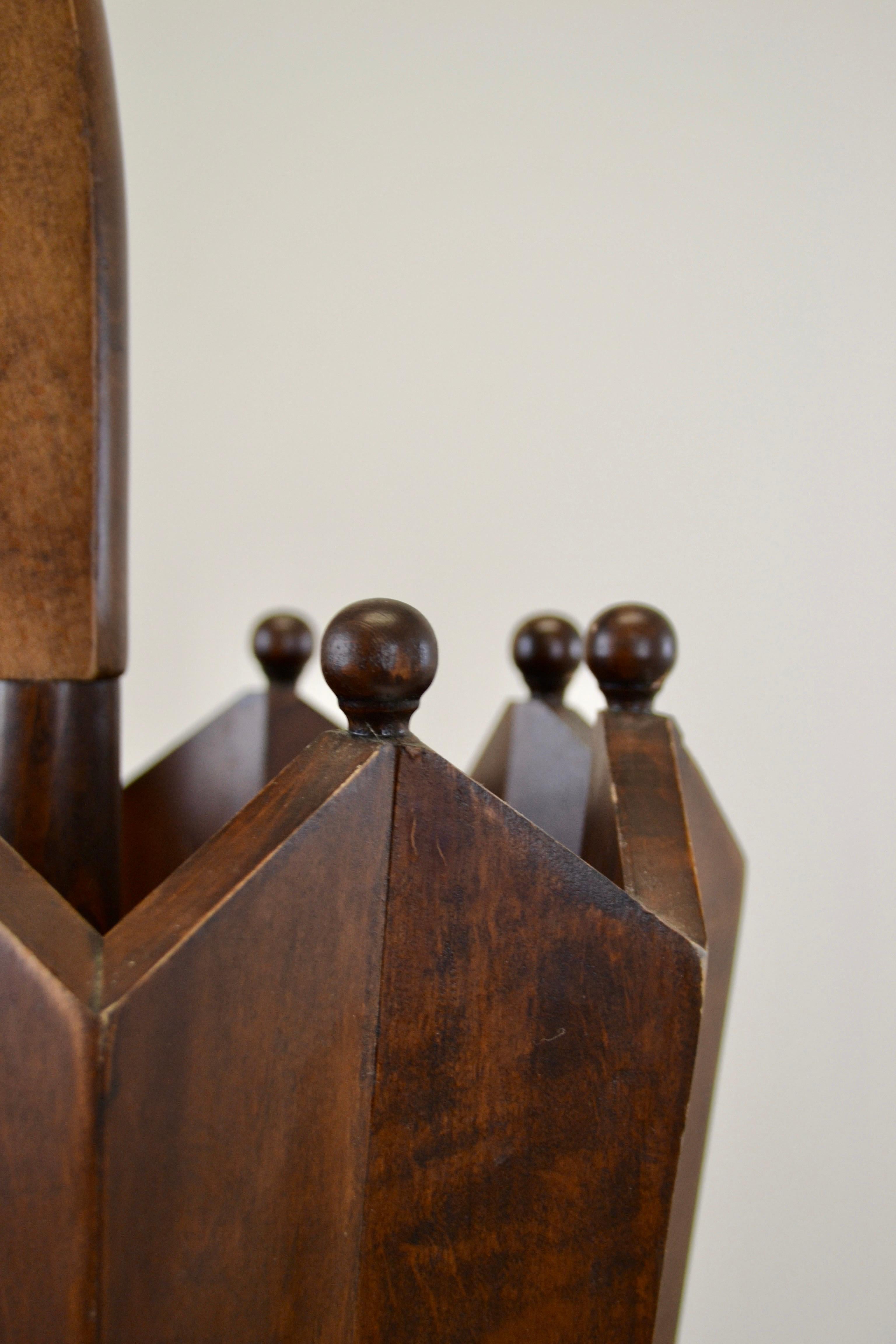 Vintage Massivholz Umbrella Stand aus den 1950er Jahren -  Frankreich (Französisch) im Angebot