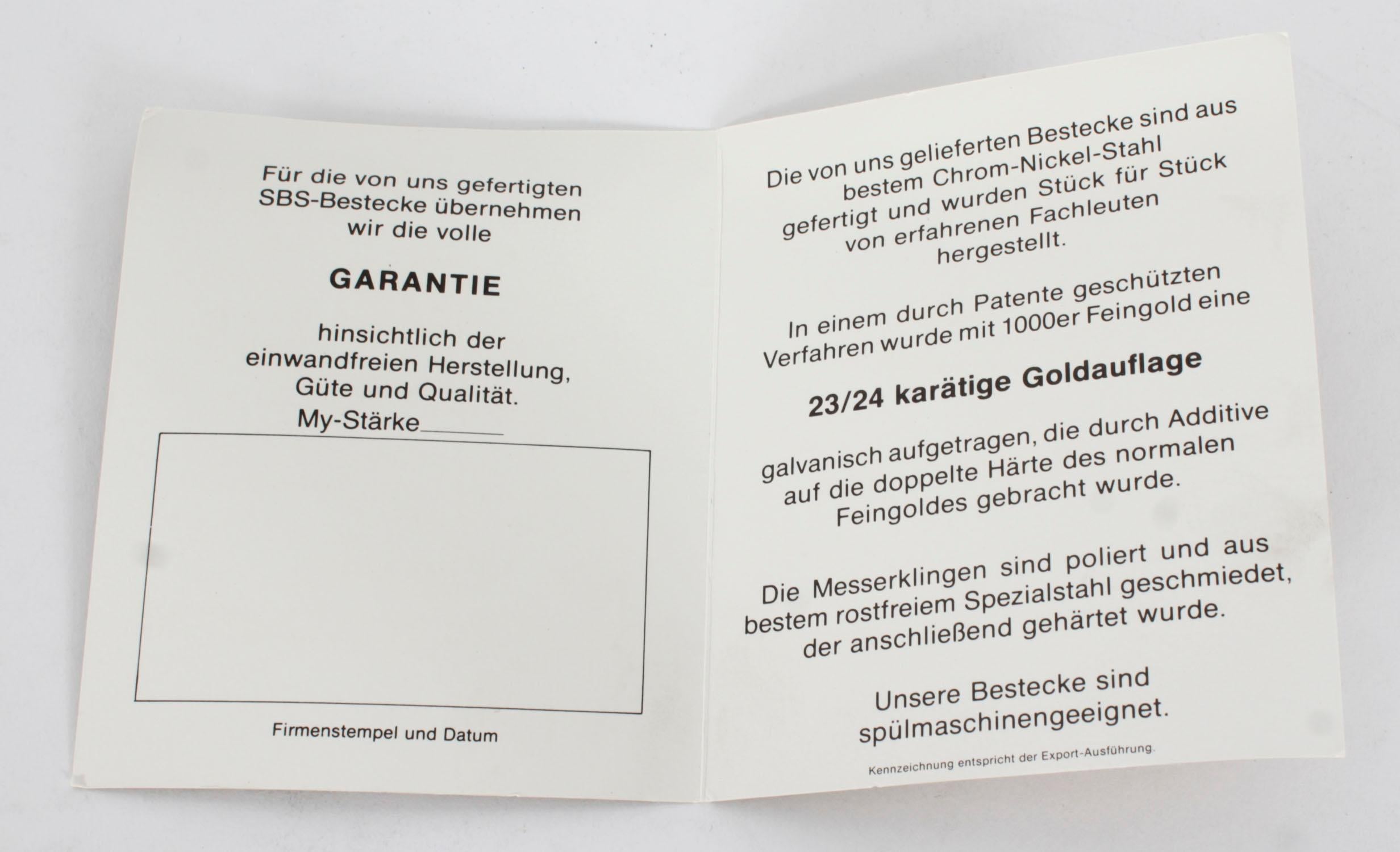 Solingen 69 pièces de couverts de canteen plaqué or 20ème siècle en vente 11