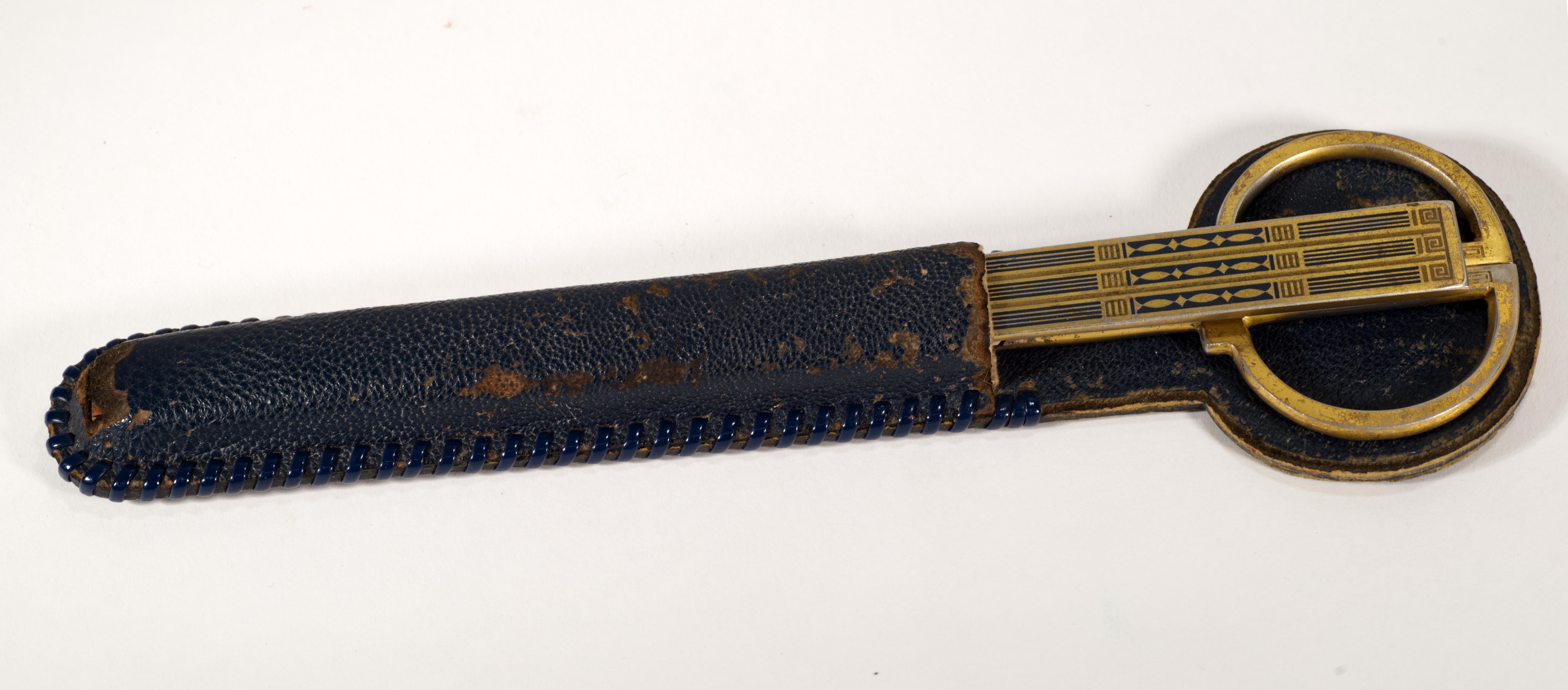 Hand-Crafted Vintage Solingen German Scissors and Letter Opener, Arts and Crafts Decor For Sale