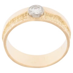 Used Solitaire Diamond 18 karat Yellow Gold Ring