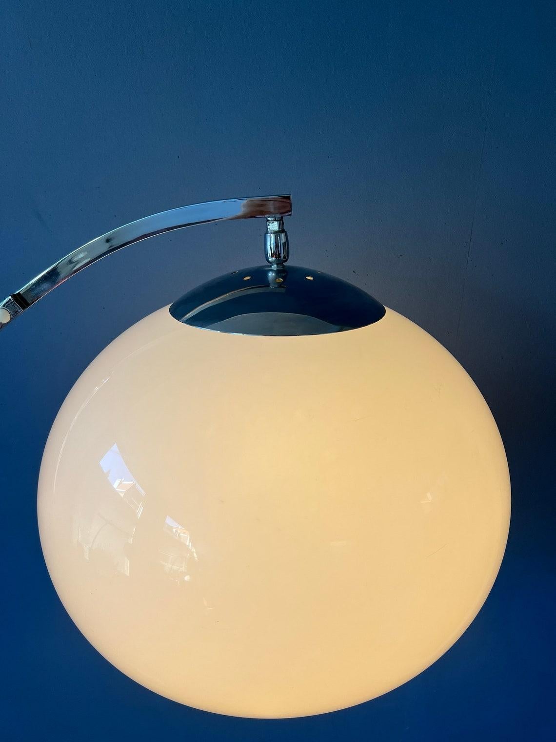 20ième siècle Vintage Sölken Leuchten Space Age Arc Floor Lamp Mushroom Standing Light 1970s en vente