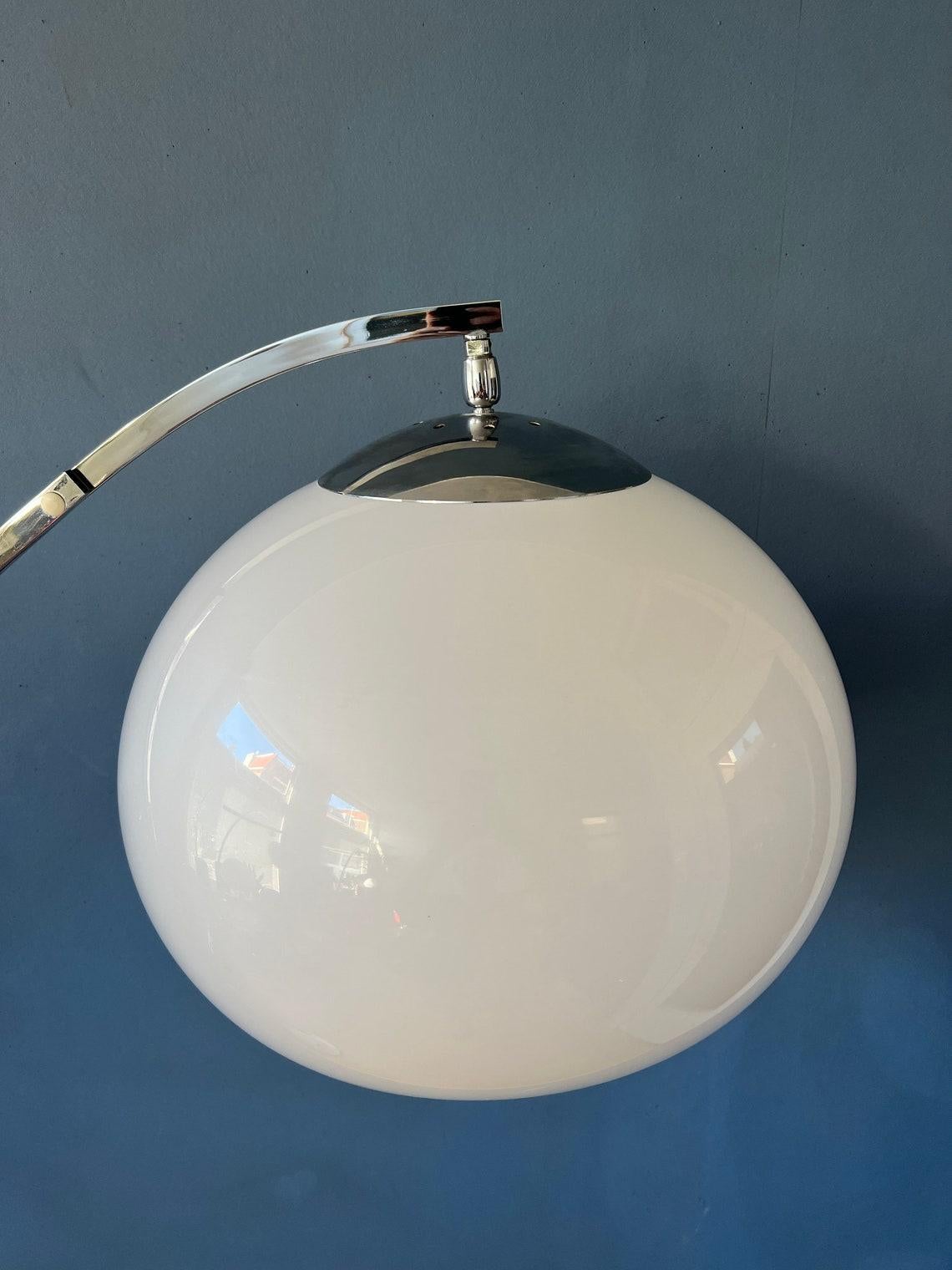 Lampadaire vintage Sölken Leuchten Space Age Arc Mushroom Standing Light, 1970 en vente 1