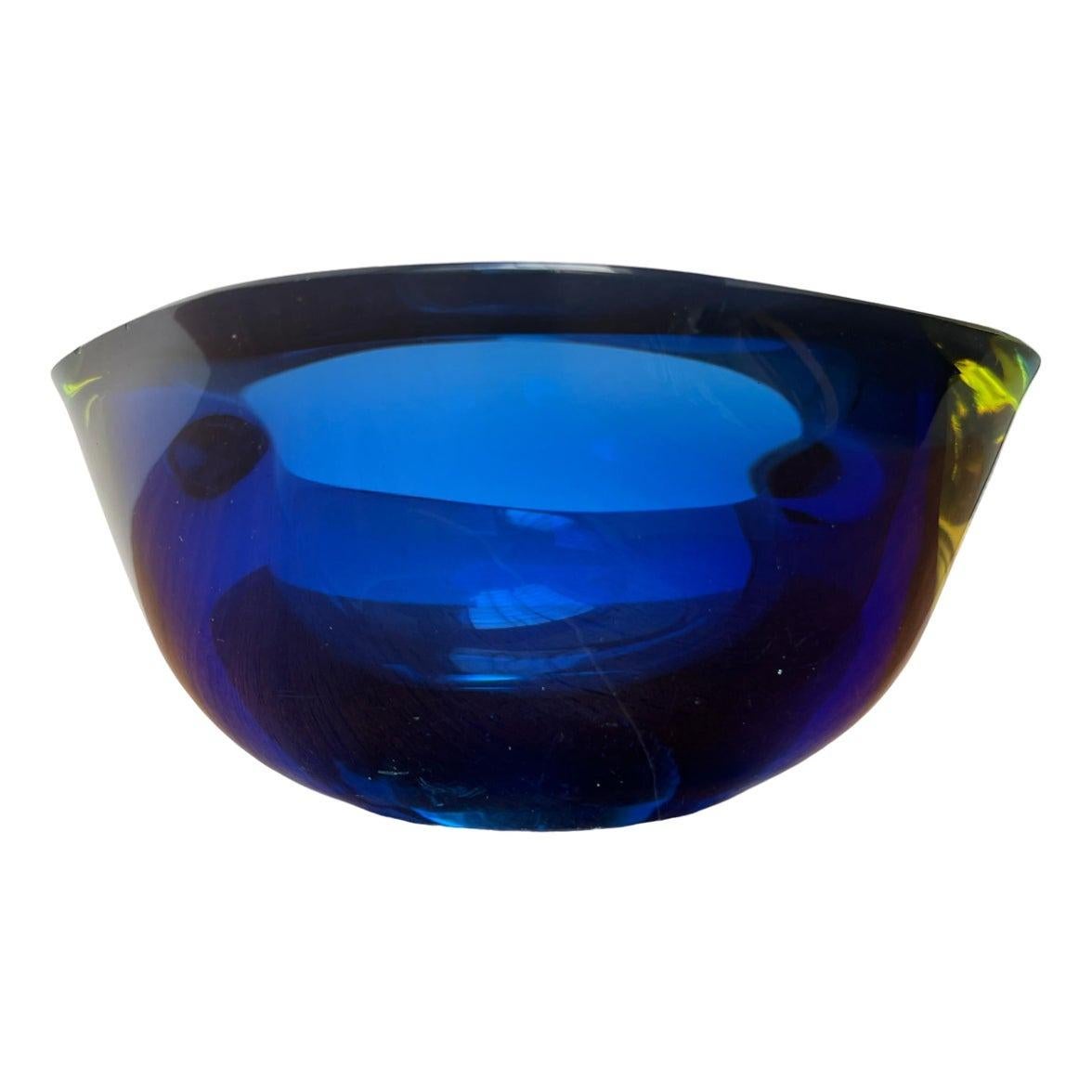 Bol en verre Sommerso vintage, 1970