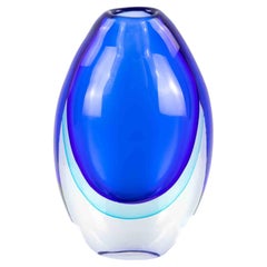 Vintage "Sommerso" Murano-Glasvase, 1970er Jahre, Italien