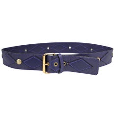 Vintage Sonia Rykiel Purple Stud Belt