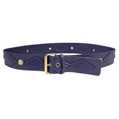 Vintage Sonia Rykiel Purple Stud Belt