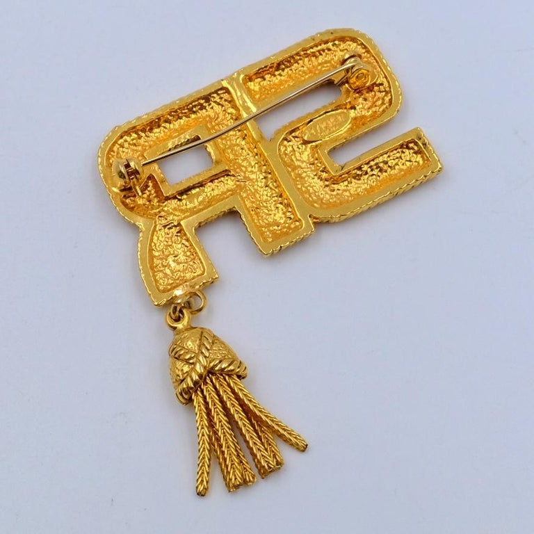 Broche Vintage Sonia Rykiel - Acier Et Strass - Made In France - Occasion