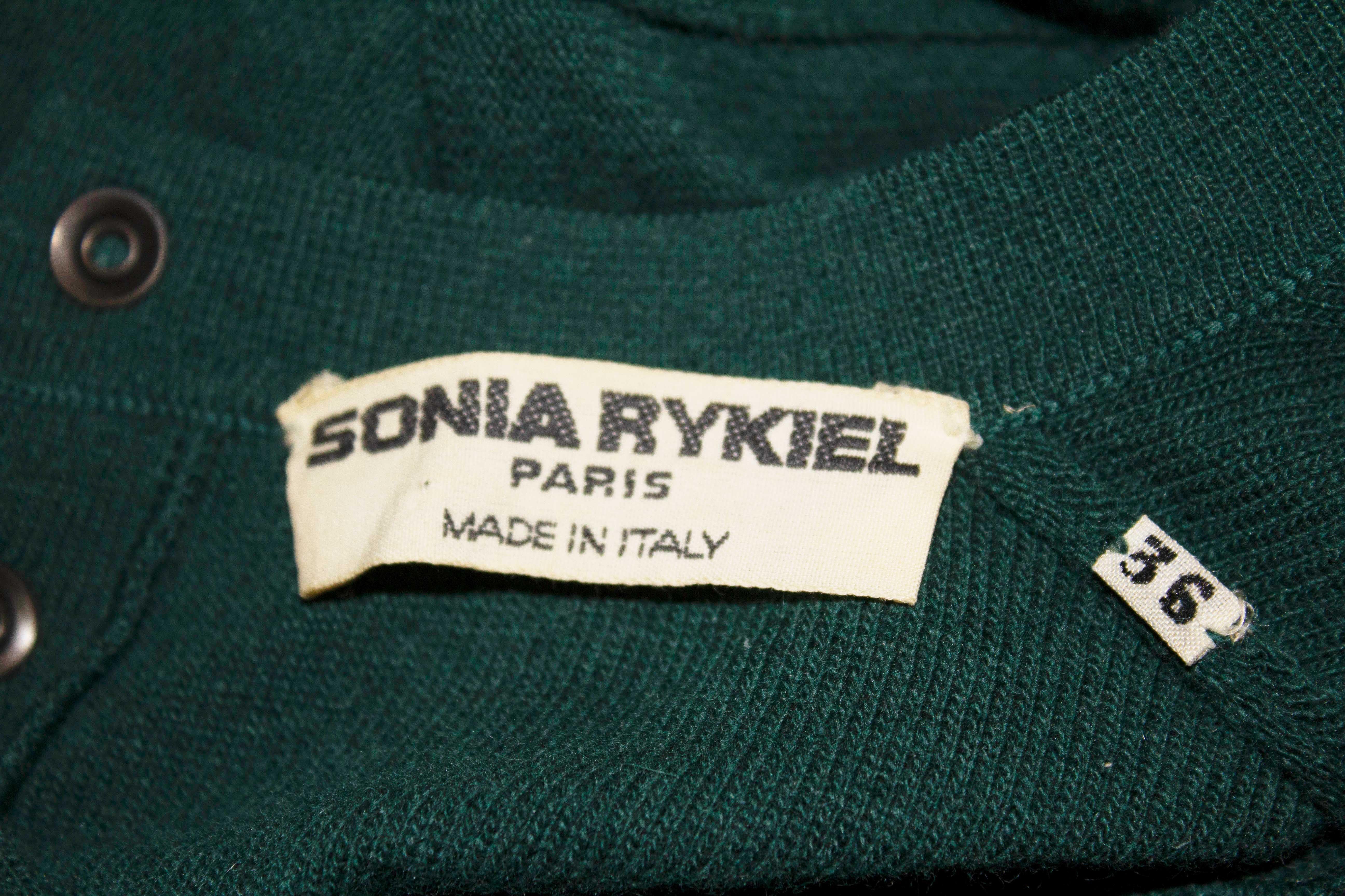 Vintage-Pullover aus Wolle von Sonia Rykiel (Schwarz) im Angebot