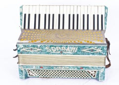 Vintage Sopranini III Piano Accordion with Green Pearl Finish