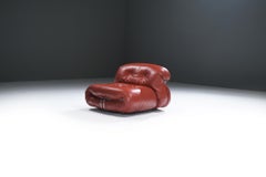 Vintage Soriana Lounge Chair with new leather by Afra E Tobia Scarpa - Cassina