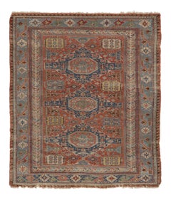 Vintage Soumak Dragon Rug with Dragon Soumak-Inspired Medallions - Rug & Kilim