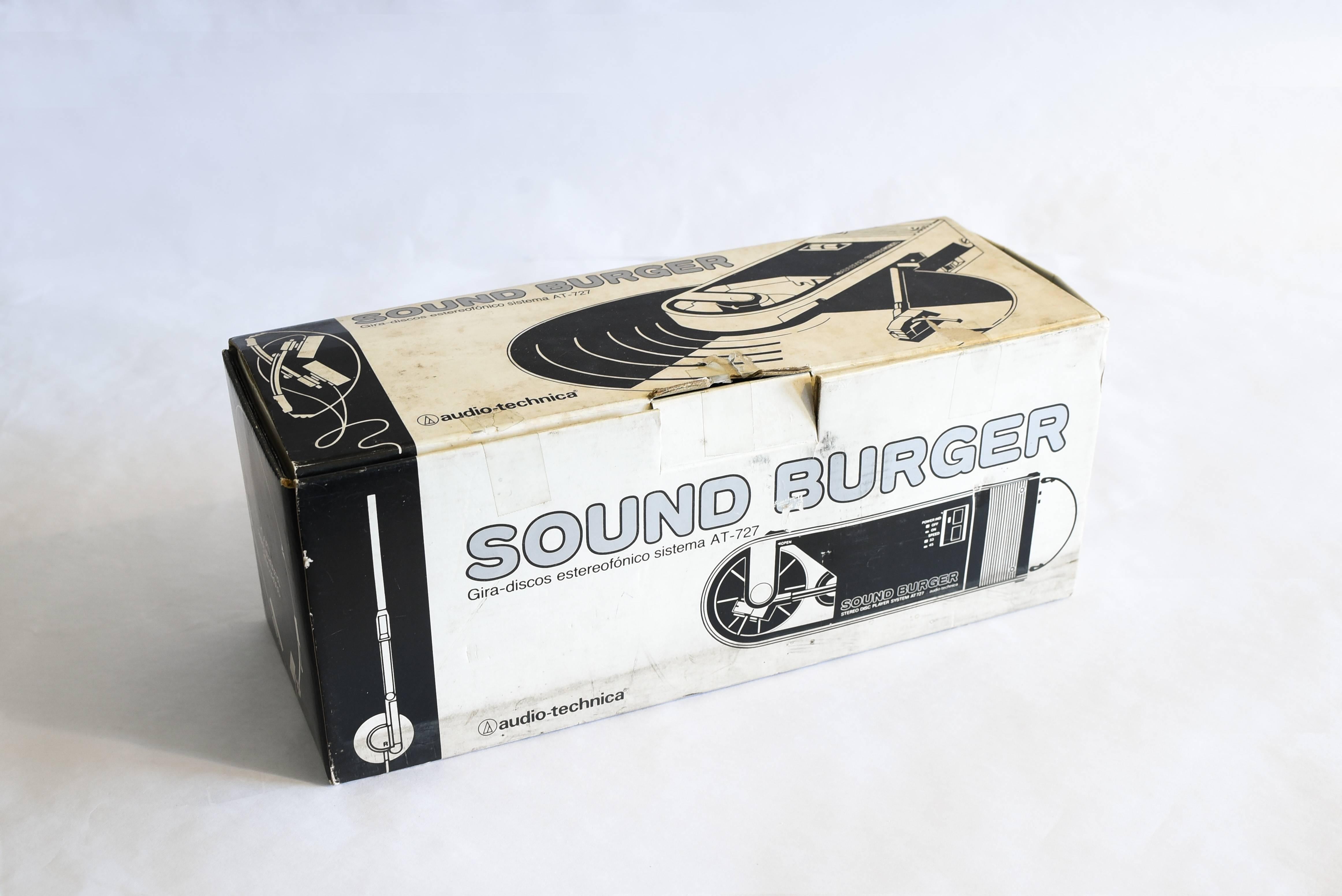 Japanese Vintage Sound Burger AT 727 Portable Record Player from Audio Technica