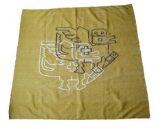Vintage South American Pre Columbian Design Quito Tapestry by Jan Schreuder