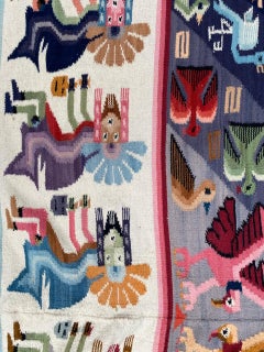 Vintage South American Tapestry Kilim