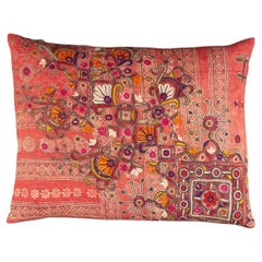 Vintage South Asian Embroidered Pillow Cover