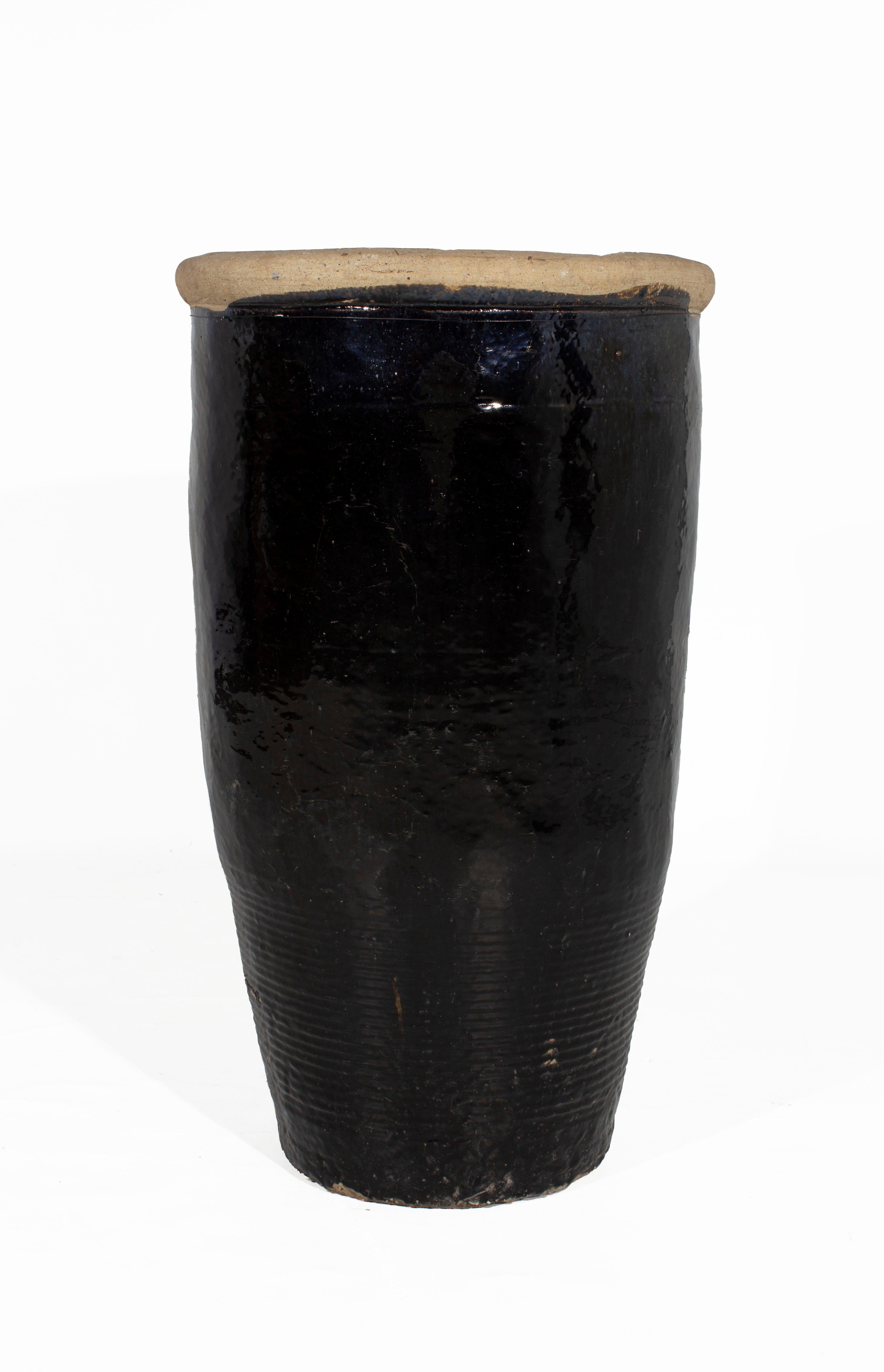 Contemporary Vintage South Asian Storage Jar For Sale