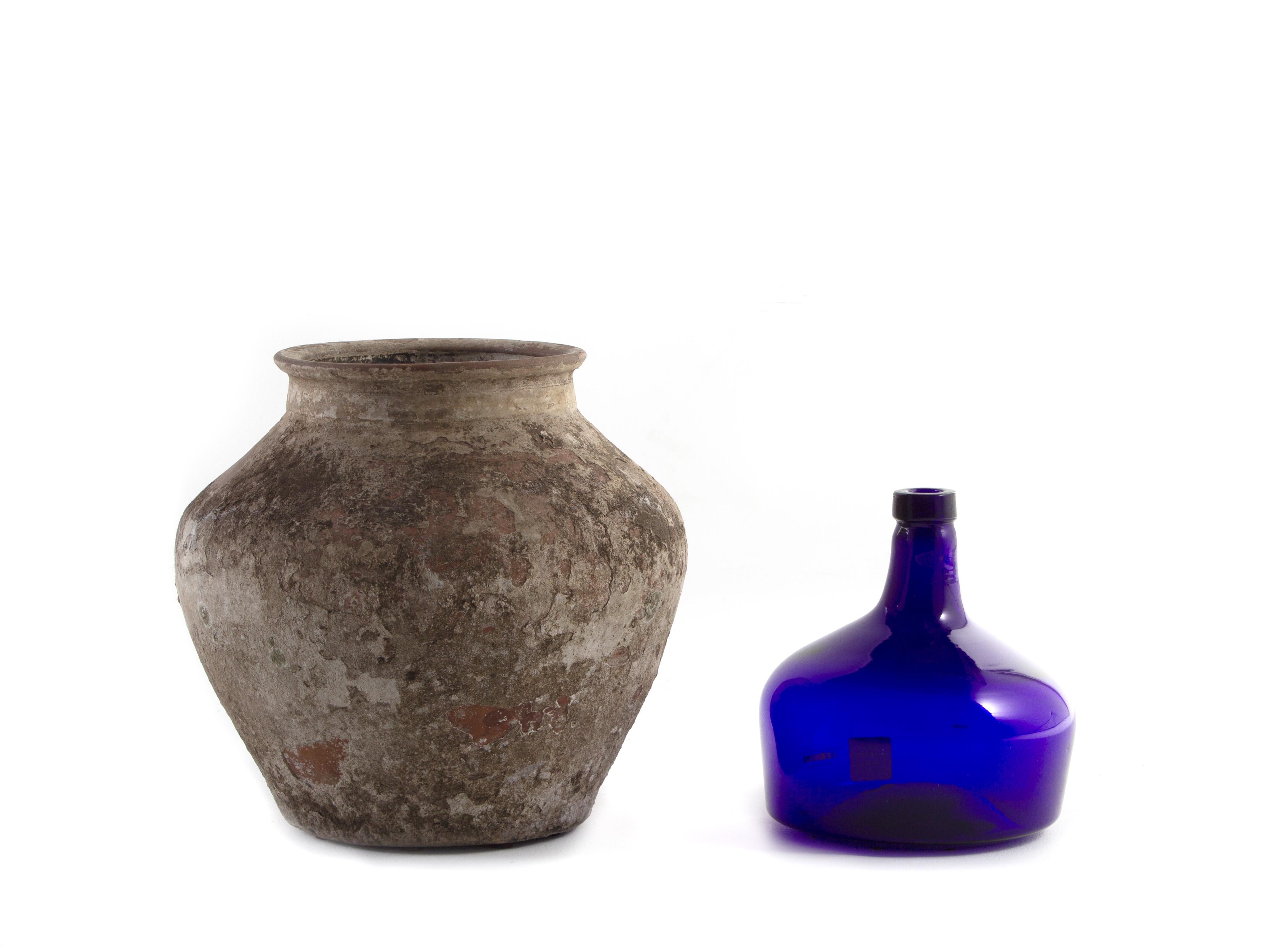 Ceramic Vintage South Asian Terracotta Storage Jar