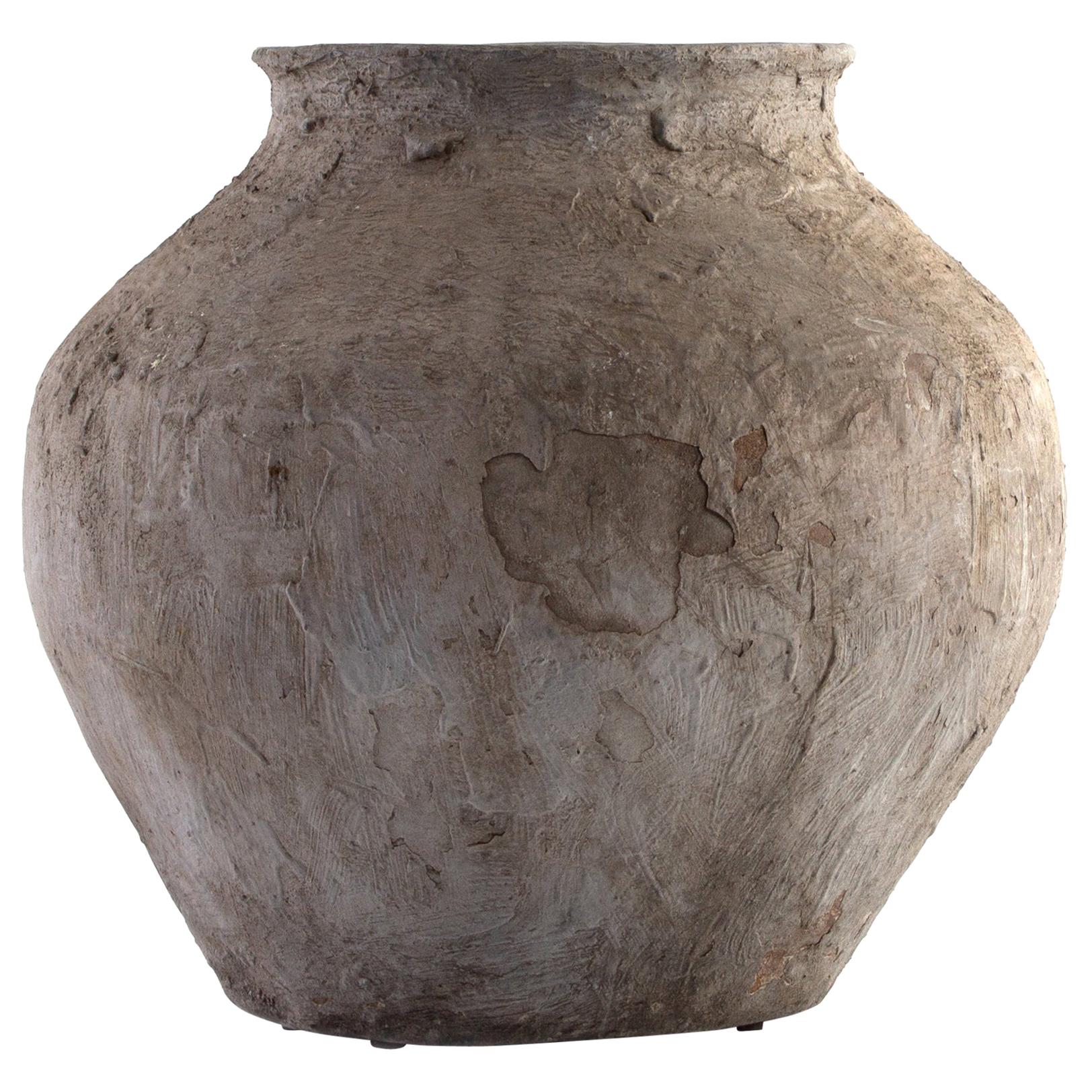 Vintage South Asian Terracotta Storage Jar