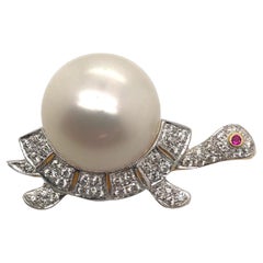 South Sea Pearl Brooches