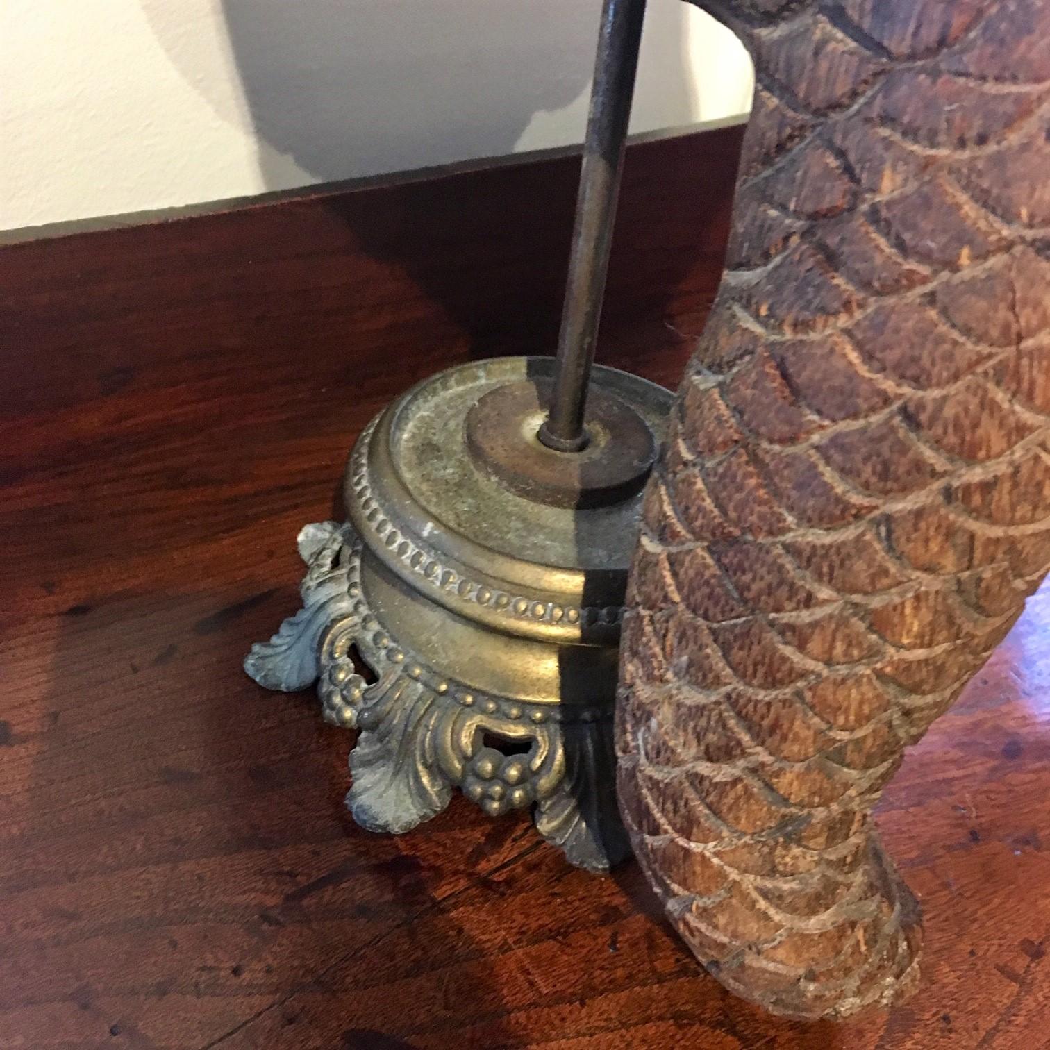 Mermaid vintage en teck sculpté des mers du Sud en vente 2