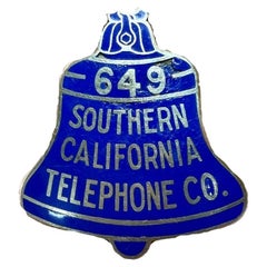 Insignia vintage de la Compañía Telefónica del Sur de California