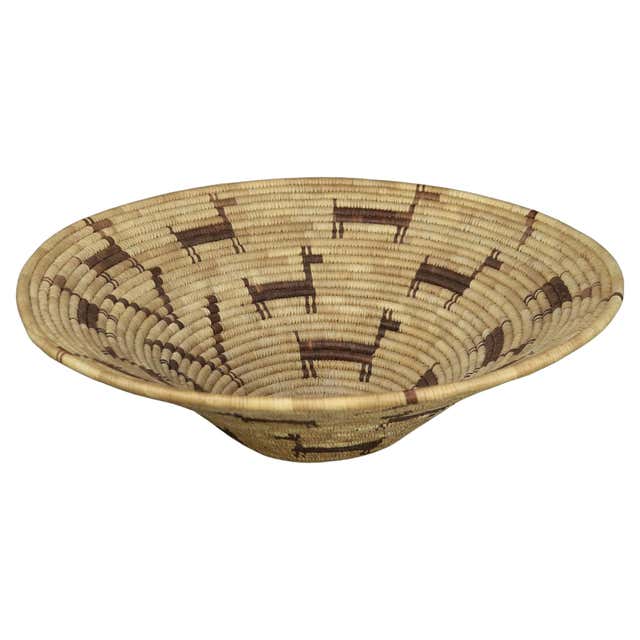 Vintage Native South American Wounaan and Embera Figural Woven Reed ...