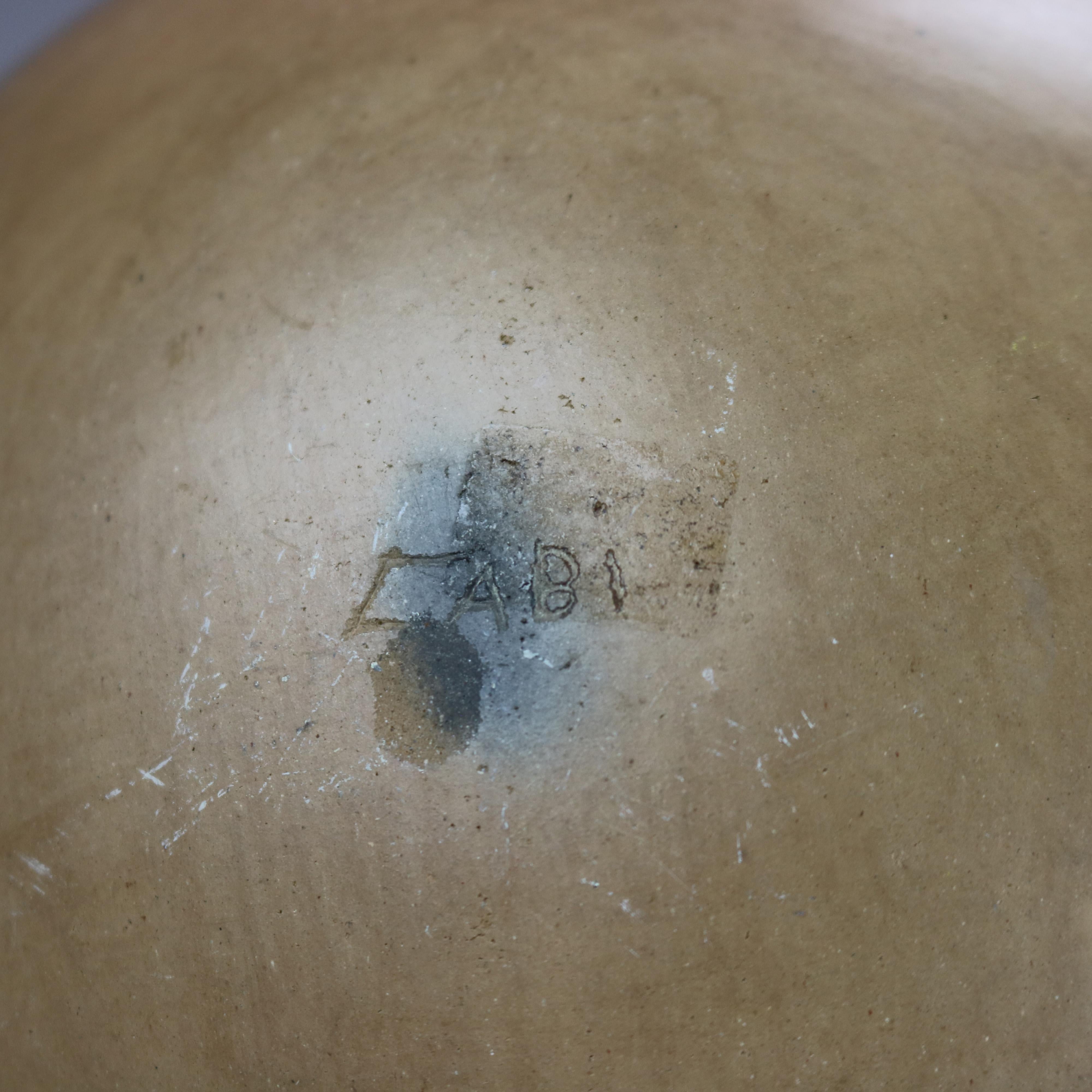 Vintage Southwest Native American Pottery Jar Signed 20thC 2