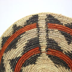 Panier en roseau tressé Vintage Southwest Native American 20thC