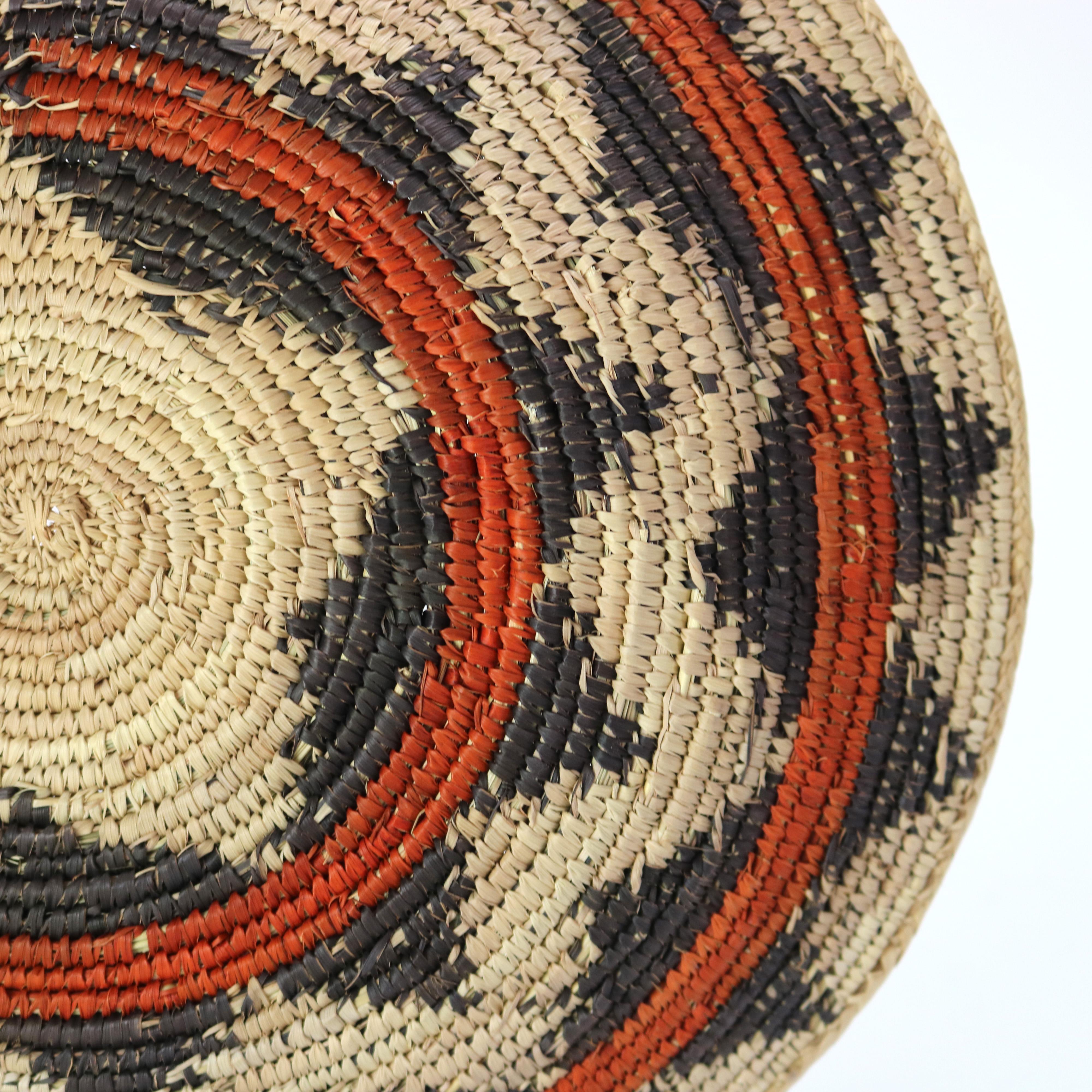 Panier en roseau tressé Vintage Southwest Native American 20thC en vente 2
