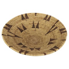 Panier en roseau tressé Vintage Southwest Native American 20thC
