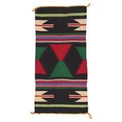 Vintage Southwest Pueblo Kilim Rug, Maximalism Meets Boho Chic