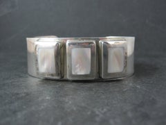 Vintage Southwestern Mother of Pearl Cuff Bracelet