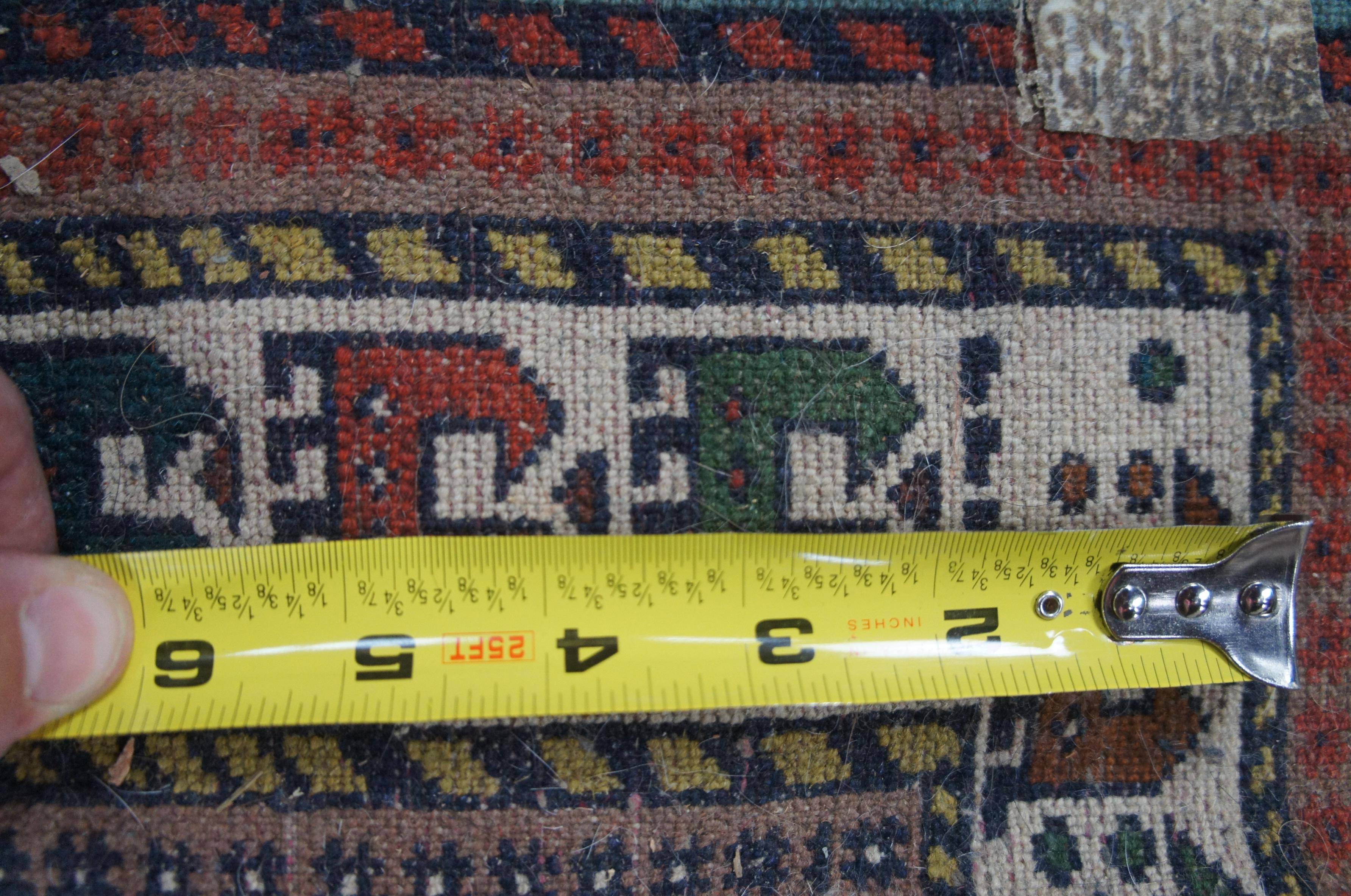 Südwestlicher persischer Abadeh-Teppich aus Wolle mit Vogelkamelienmuster, Abadeh-Südwest-Perserteppich, 4' x 6' im Angebot 7