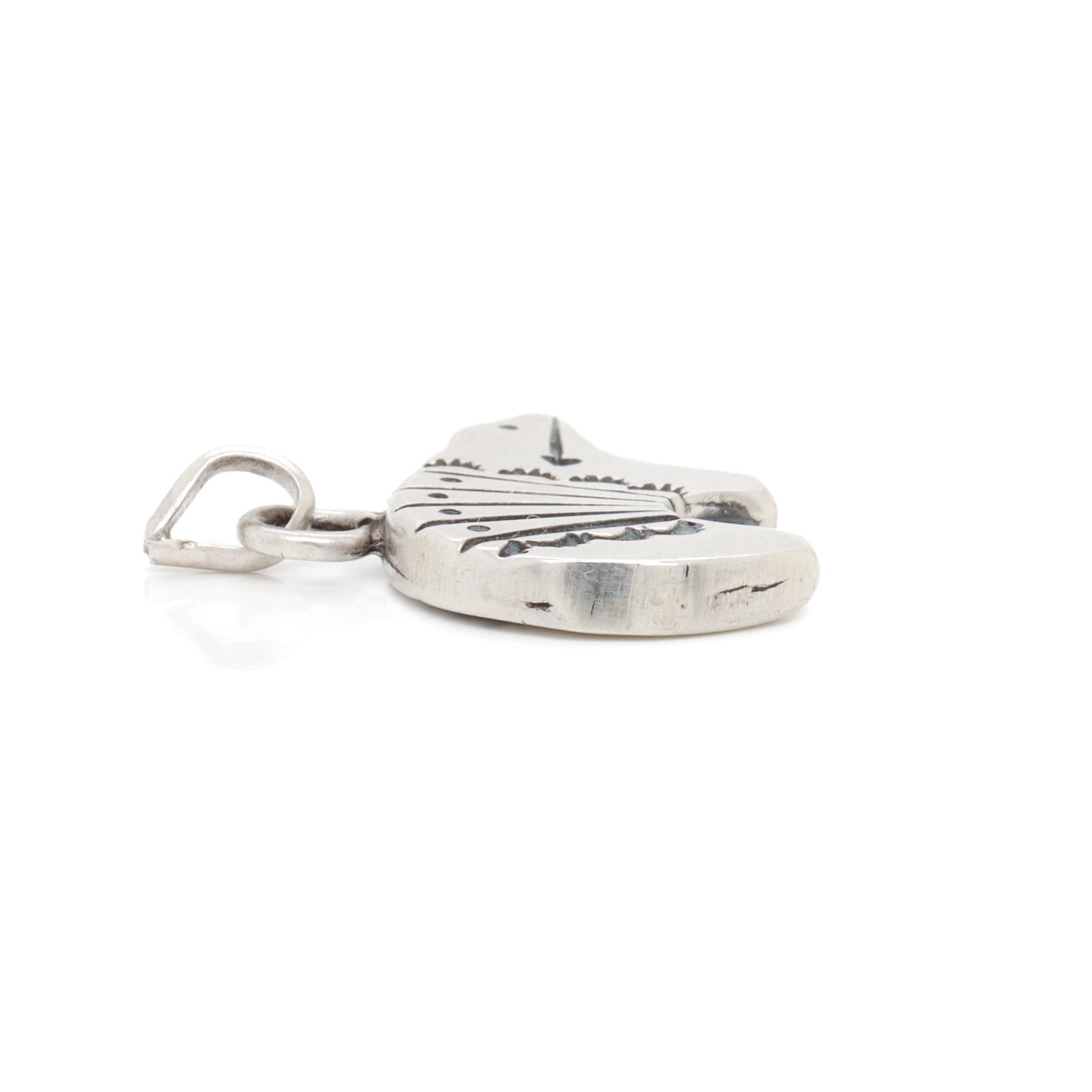 Colgante vintage de oso de plata de ley del suroeste para un collar en venta 6