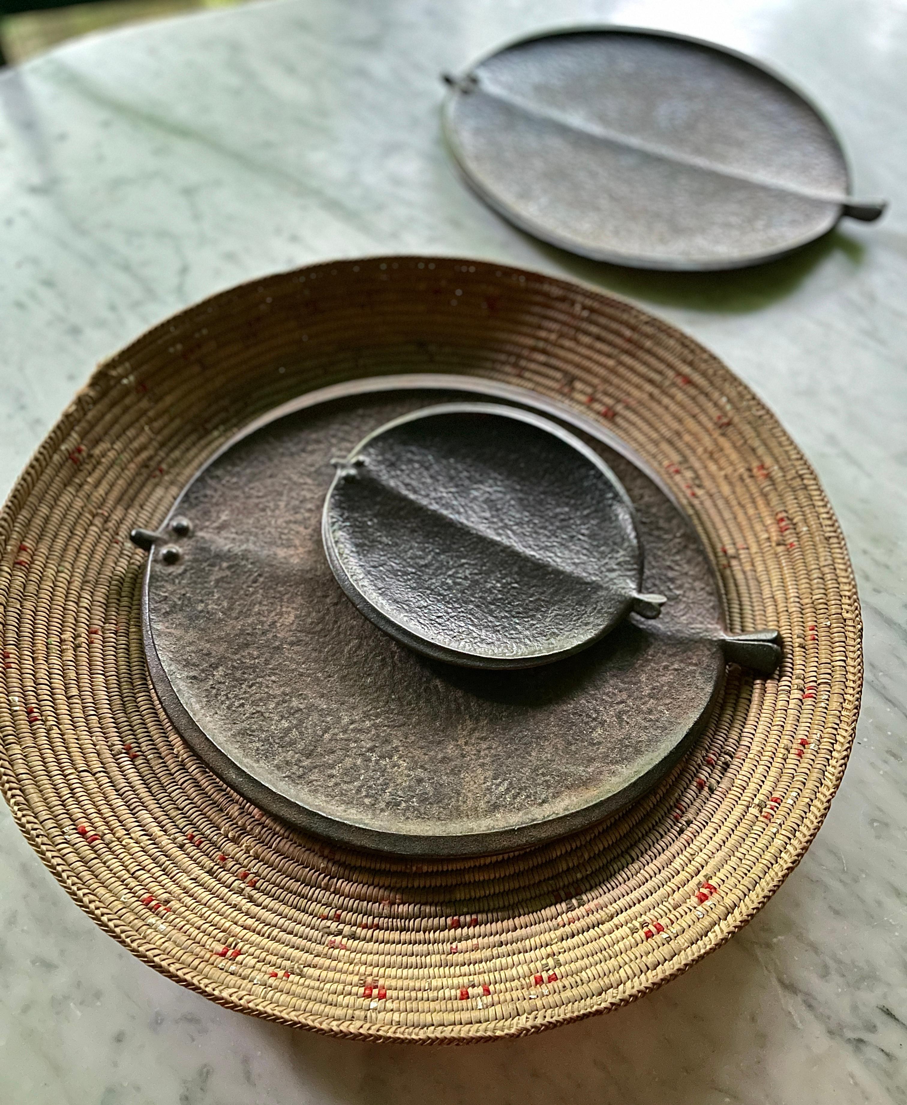 Ciotola a spirale in stile sud-occidentale d'epoca del Midcentury American Modern Craft in vendita 5