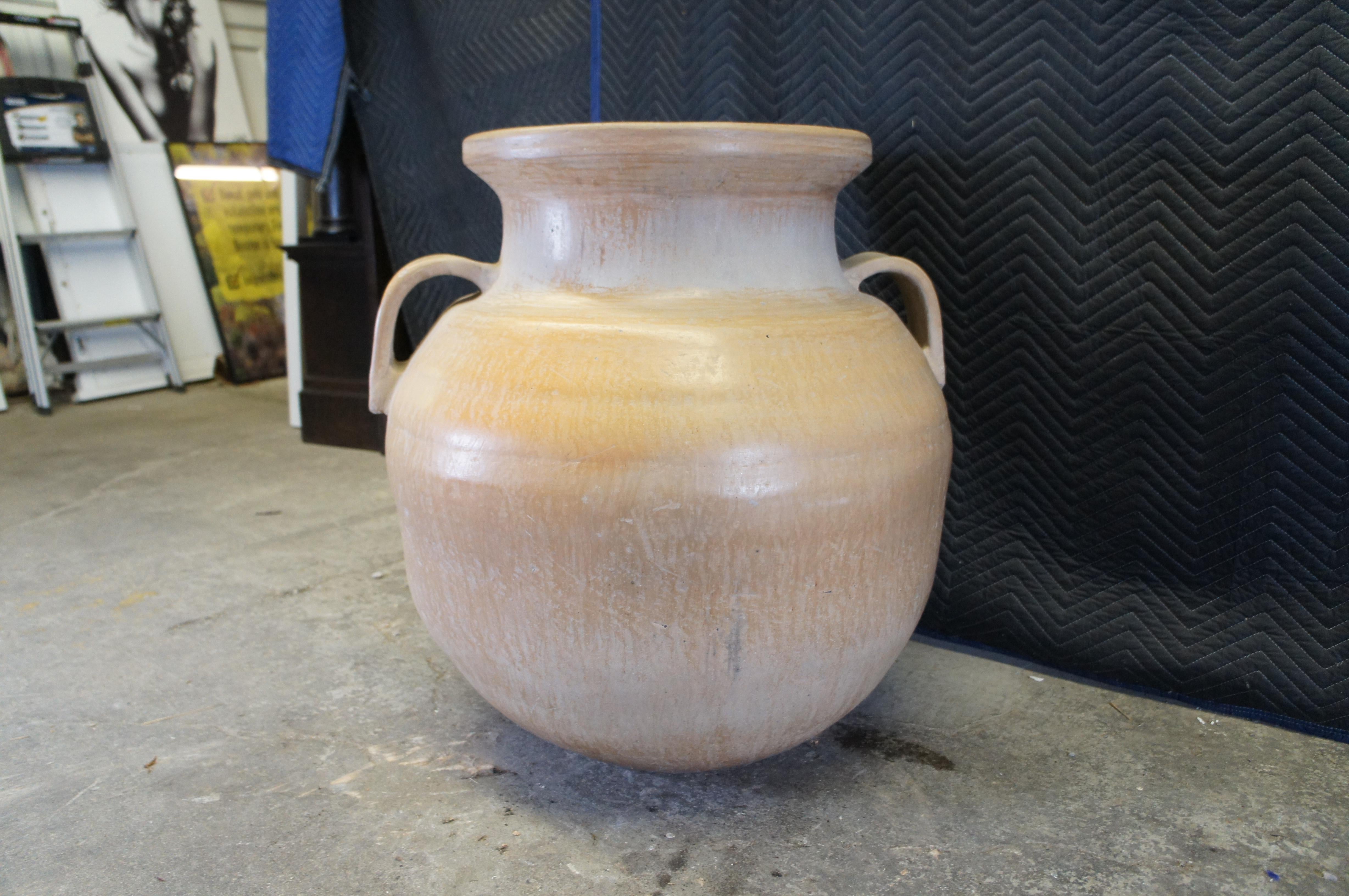Vintage Southwestern Terracotta Planter Jardiniere Flower Pot Cachepot Urn 28