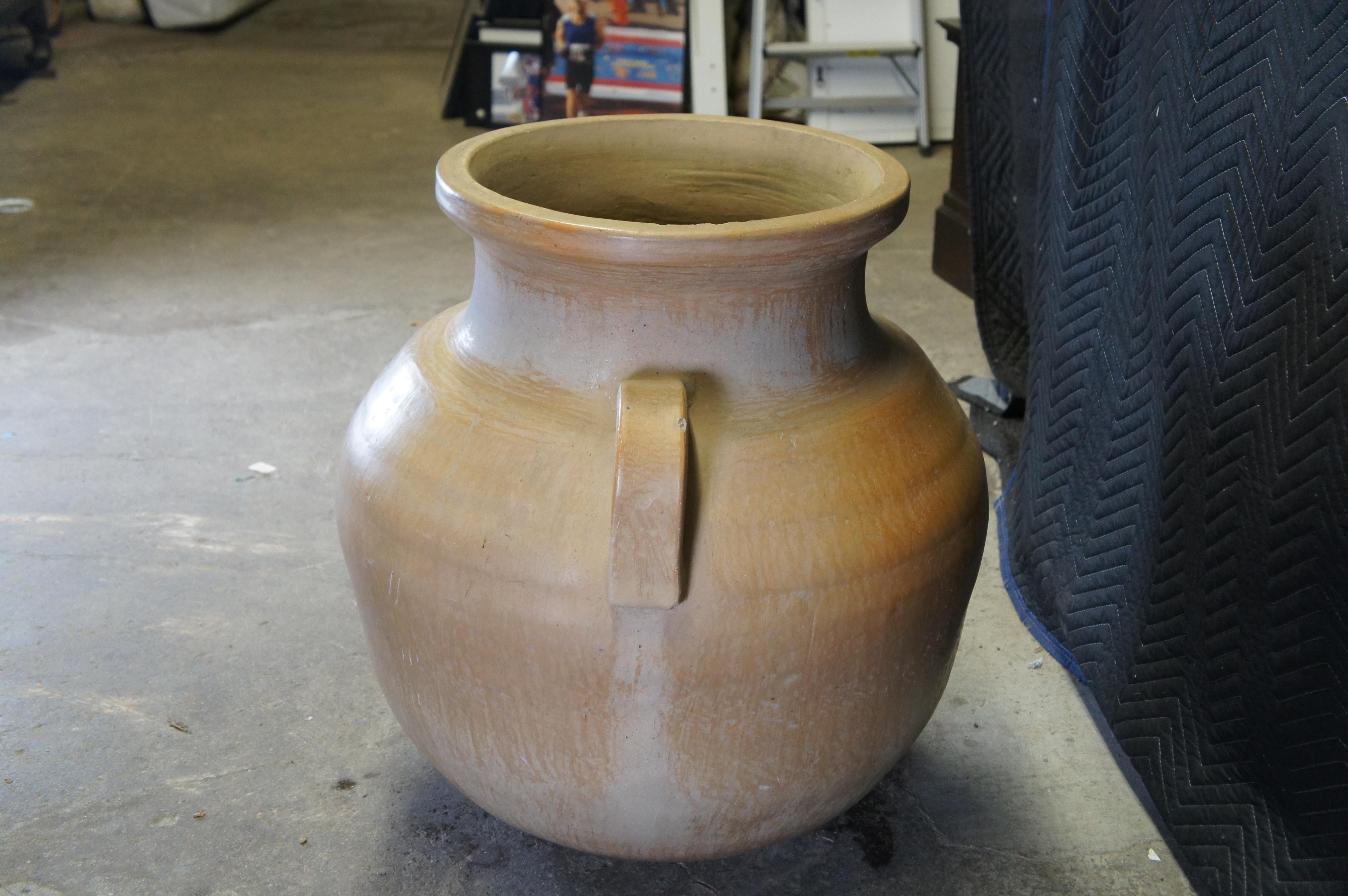 Vintage Southwestern Terracotta Planter Jardiniere Flower Pot Cachepot Urn 28