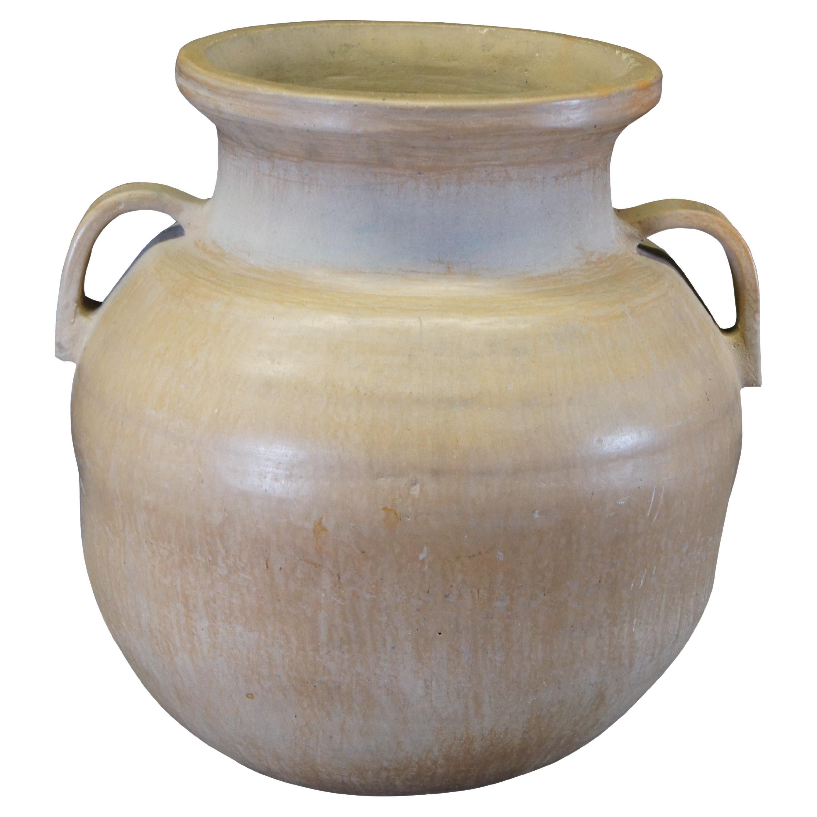 Vintage Southwestern Terracotta Planter Jardiniere Flower Pot Cachepot Urna 28"