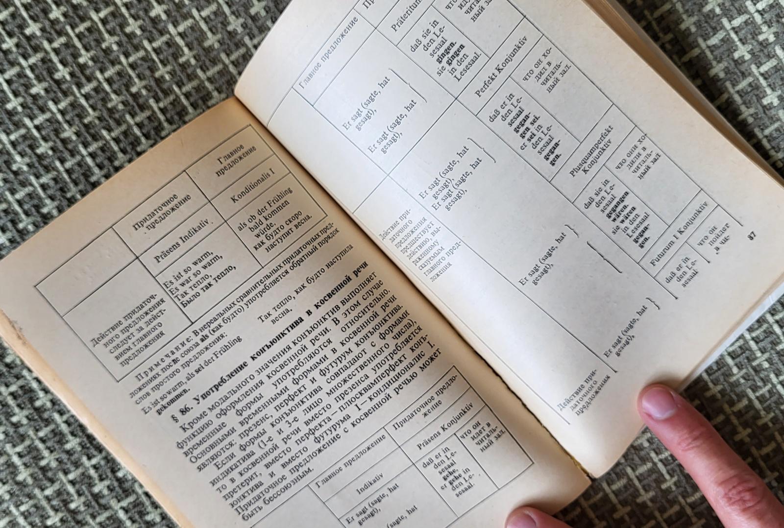Livre vintage soviétique : Concise Grammar Handbook of the German Language, 1J54 en vente 1